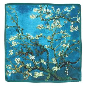 The Magic Scarf Company Women's Van Gogh Almond Blossoms Print Silky Scarf